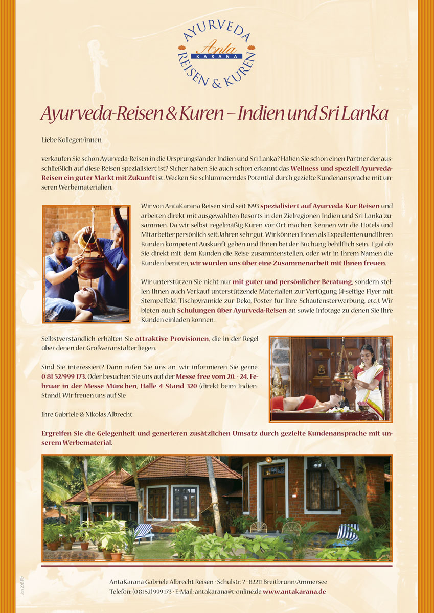 Antakarana Flyer Reisebüros