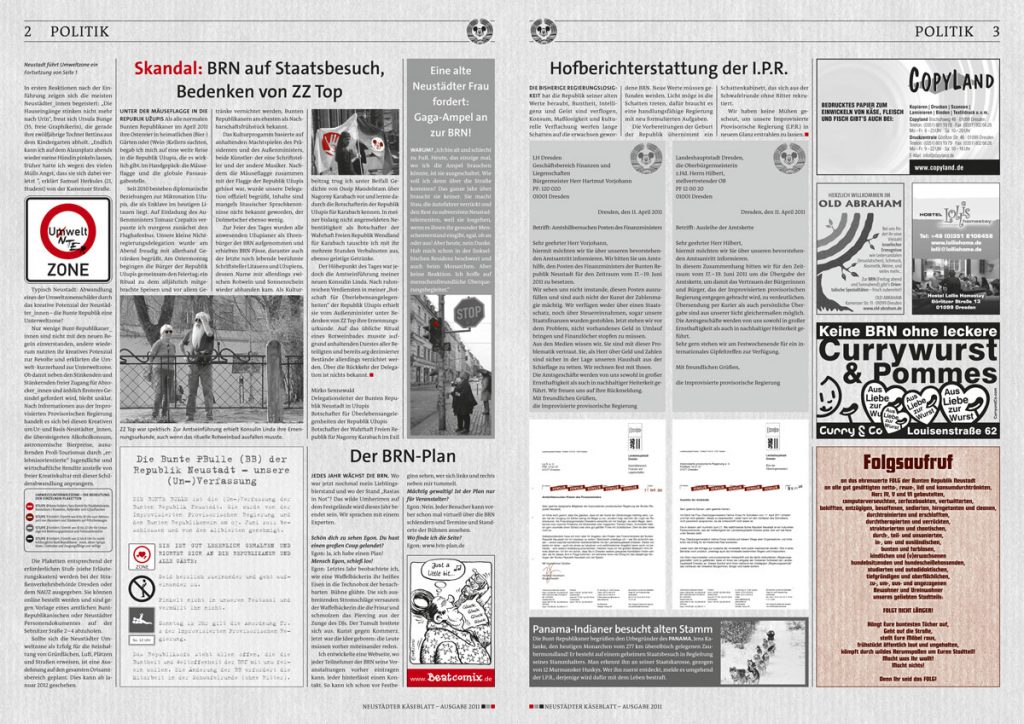 Satirezeitung zur Bunten Republik Neustadt