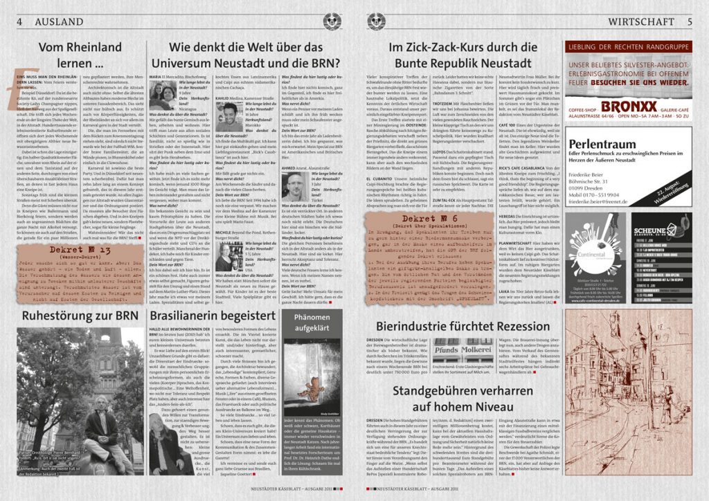 Satirezeitung zur Bunten Republik Neustadt