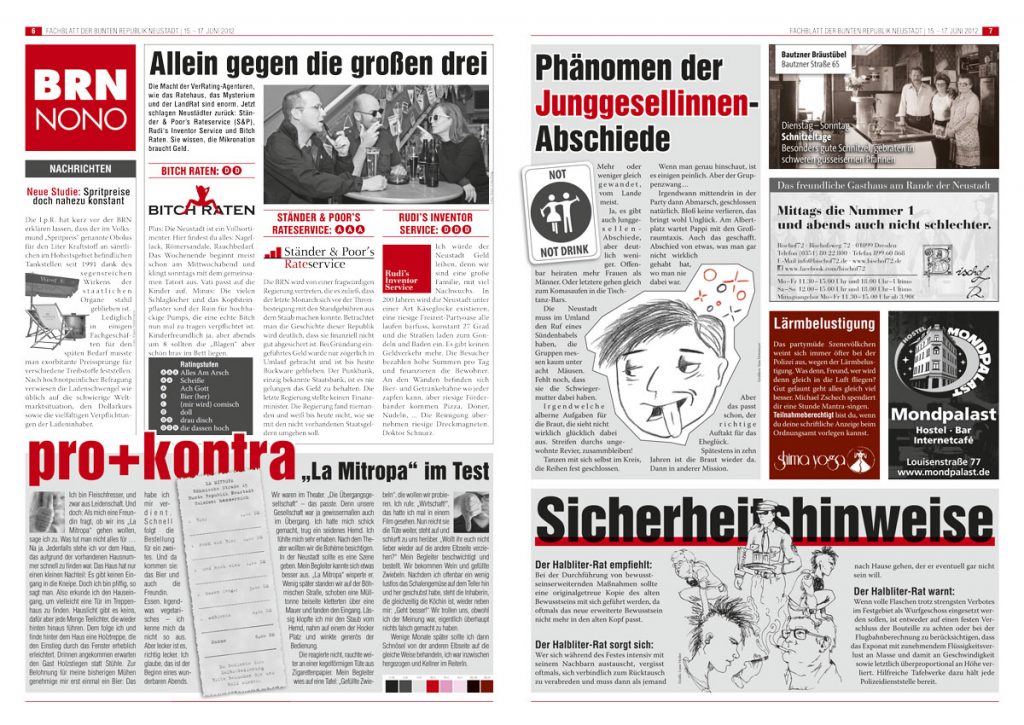 Satirezeitung zur Bunten Republik Neustadt