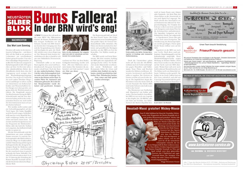 Satirezeitung zur Bunten Republik Neustadt