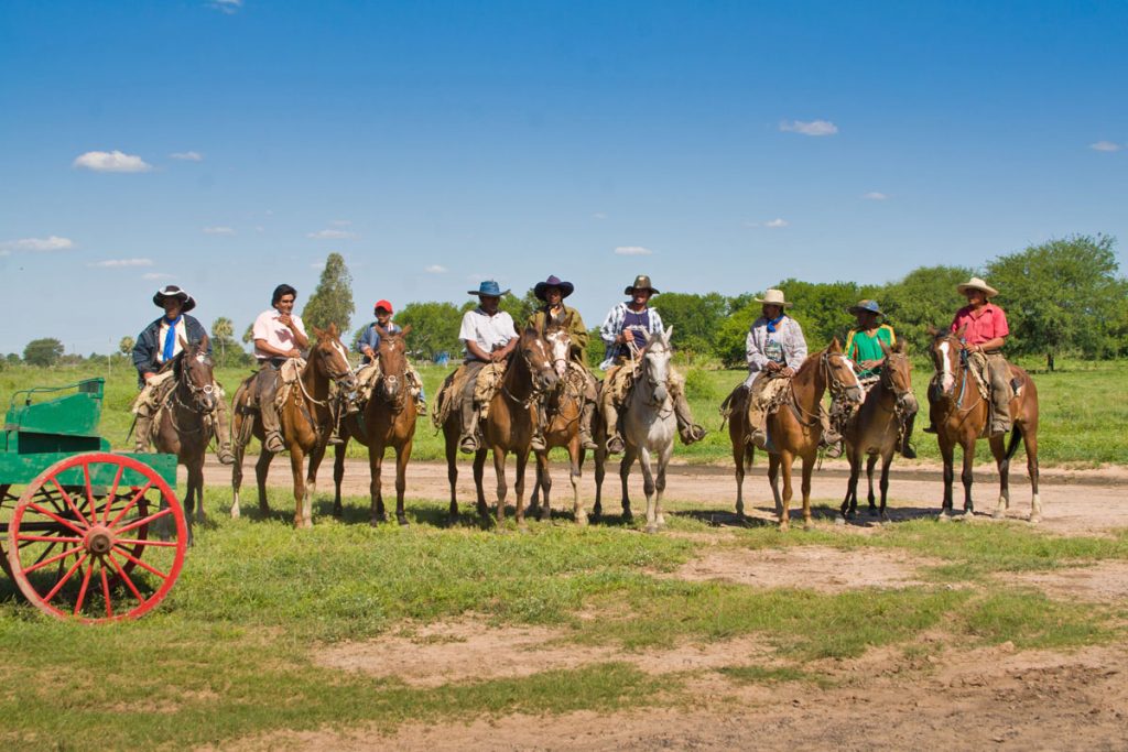 Gauchos auf der Estancia Fortin Salazar in Paraguay