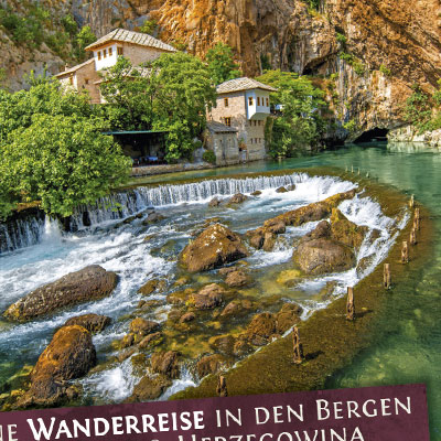 Flyer Wanderreise in Bosnien von Mediterrana Tours