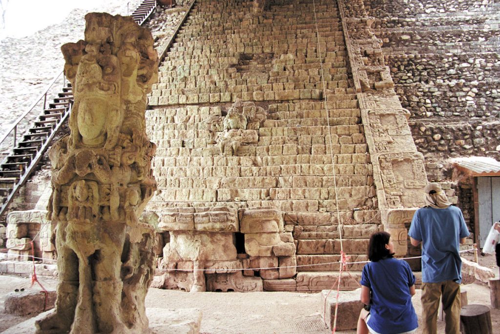 Maya Tempel In Copan, Honduras