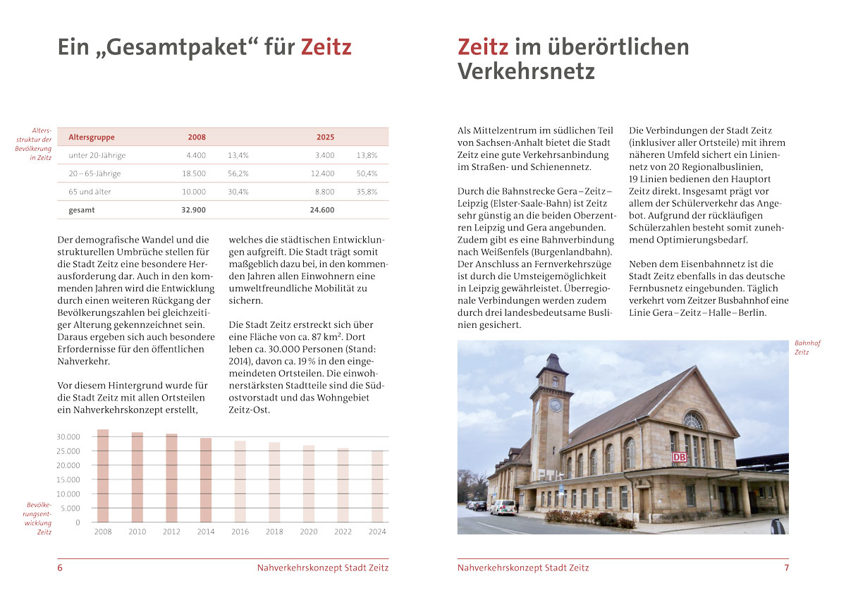 IVAS Prospekt Nahverkehrskonzept Zeitz