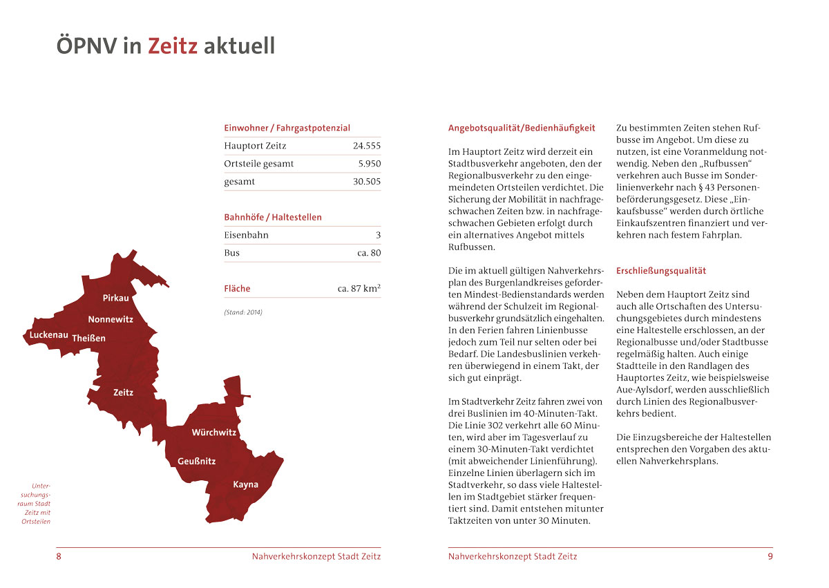 IVAS Prospekt Nahverkehrskonzept Zeitz