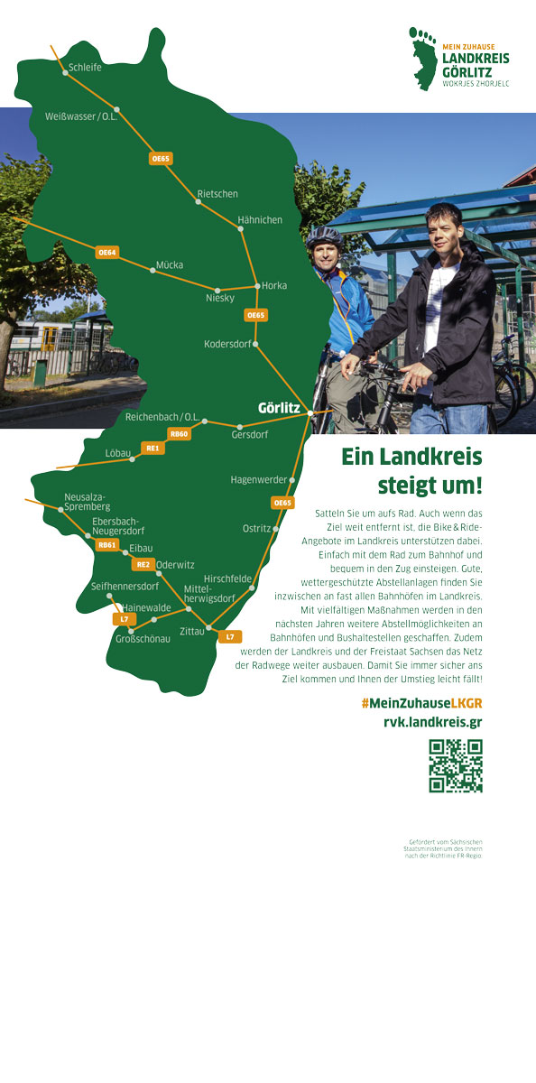 Messebanner Landkreis Görlitz Bike&Ride