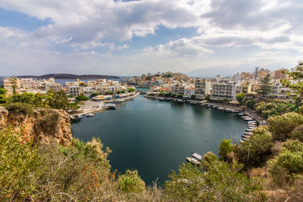 Der Voulismeni-See in Agios Nikolaos, Kreta