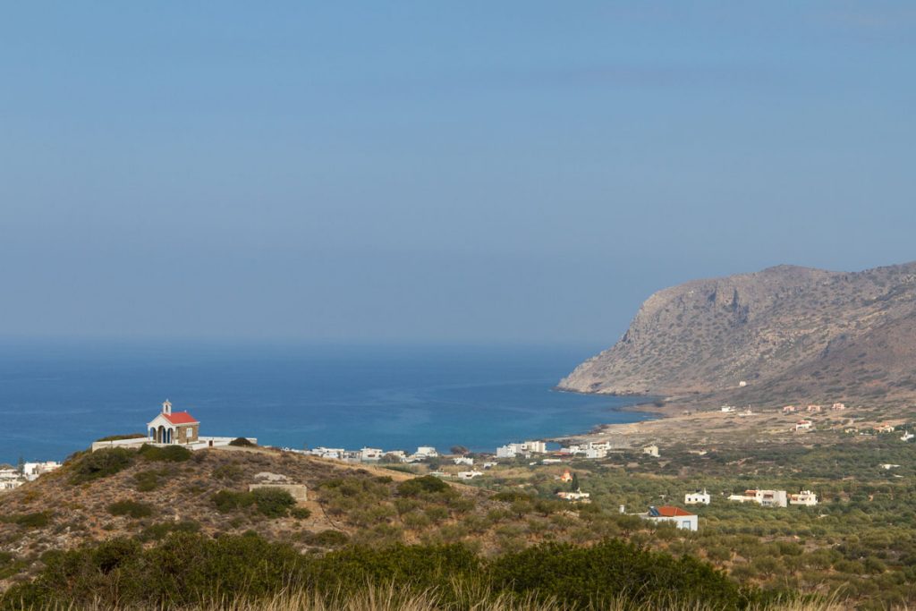 Blick auf die Bucht von Milatos und Paralia Milatos