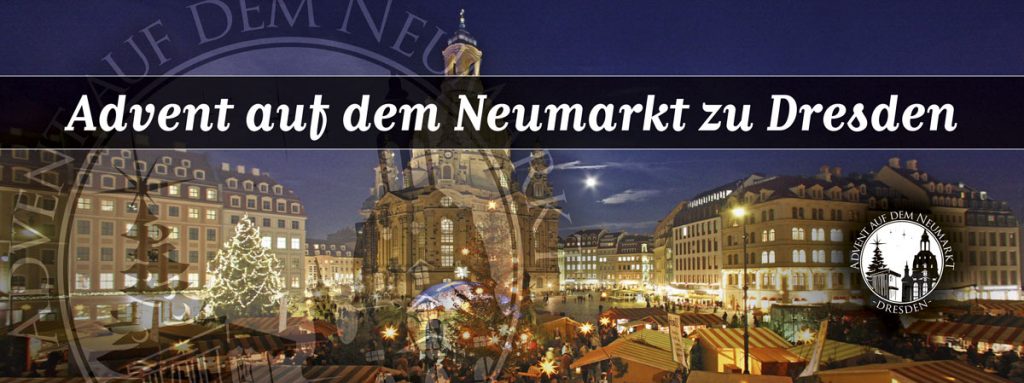 Banner Weihnachtsmarkt auf dem Neumarkt