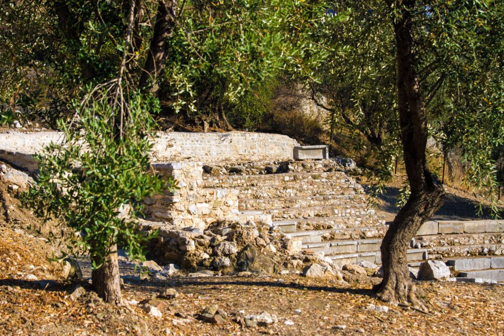 Ausgrabungsstätte Ancient Epidavros auf Peloponnes. Griechenland