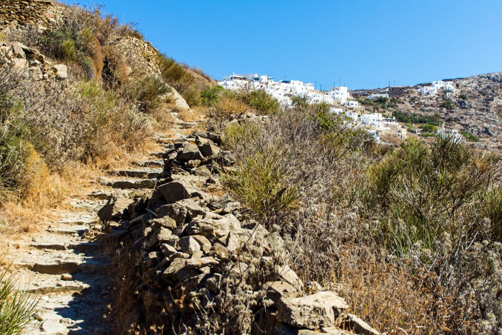 Wanderweg nach Tholaria auf Amorgos, Griechenland