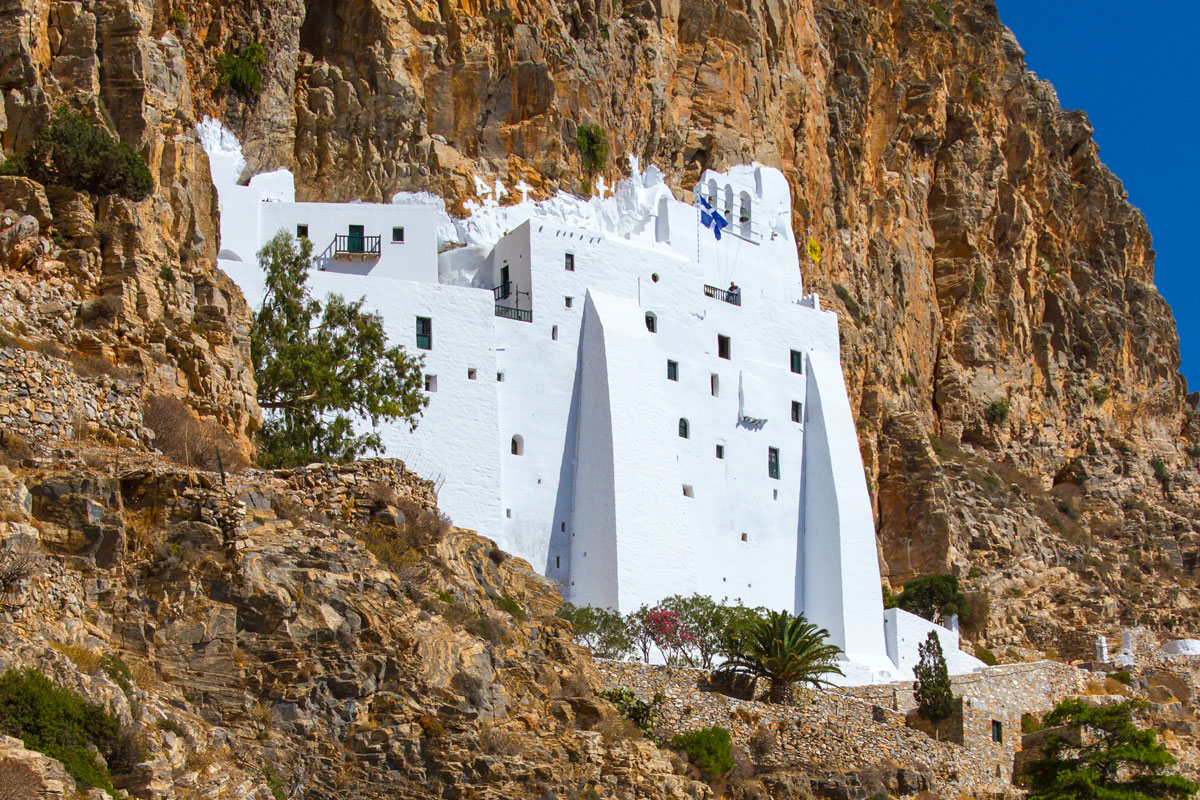 Kloster Moni Chozoviotissa auf Amorgos, Griechenland