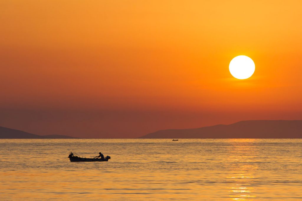 Aegiali auf Amorgos, Griechenland