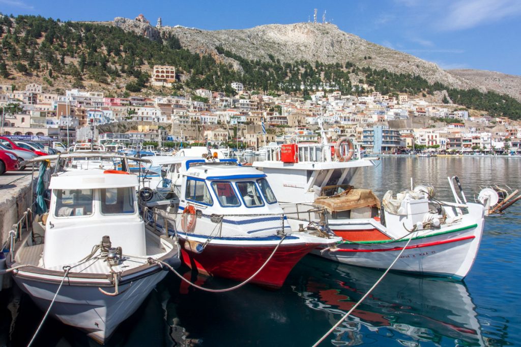 Hafen von Pothia auf Kalymnos, Griechenland