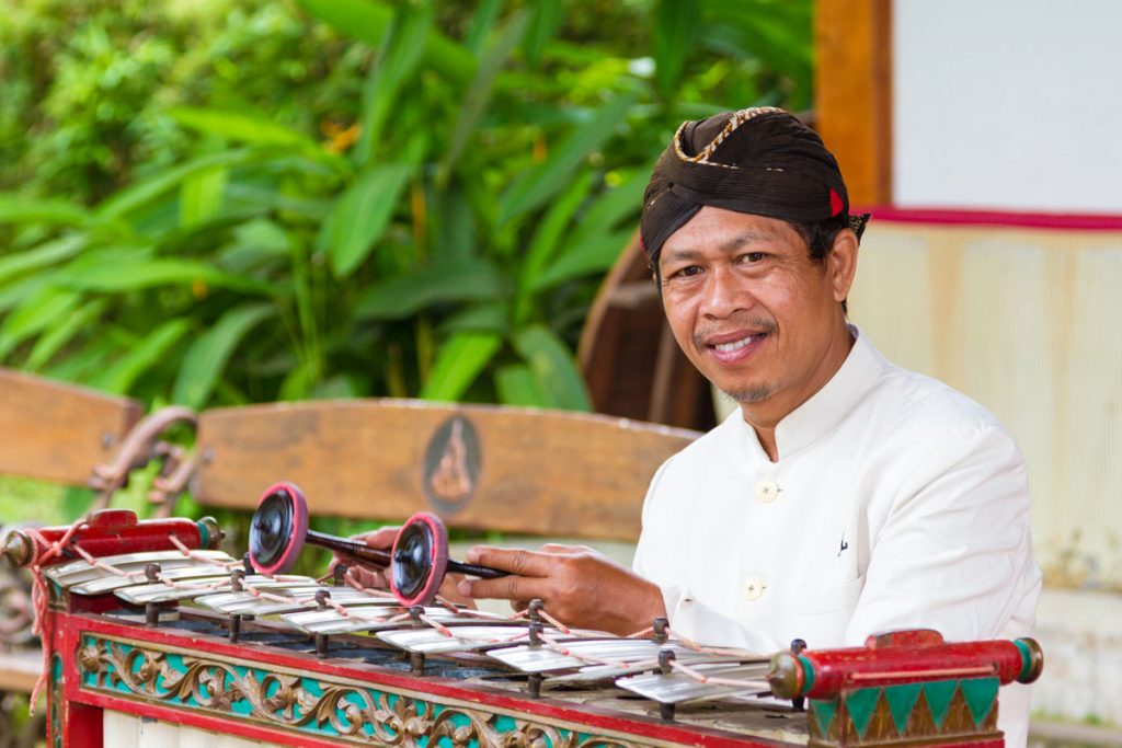 Kultur im Hotel Manohara nahe Borobudur, Java