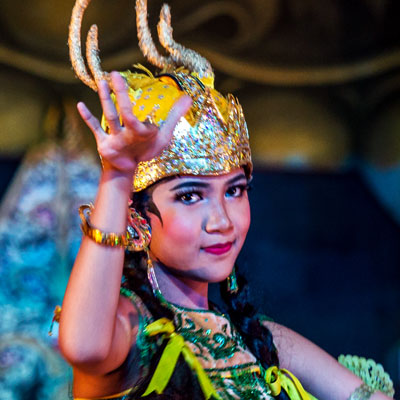 Das Ramayana Ballet erzählt die Geschichte Shintas in einem Amphitheater in Yogyakarta, Java