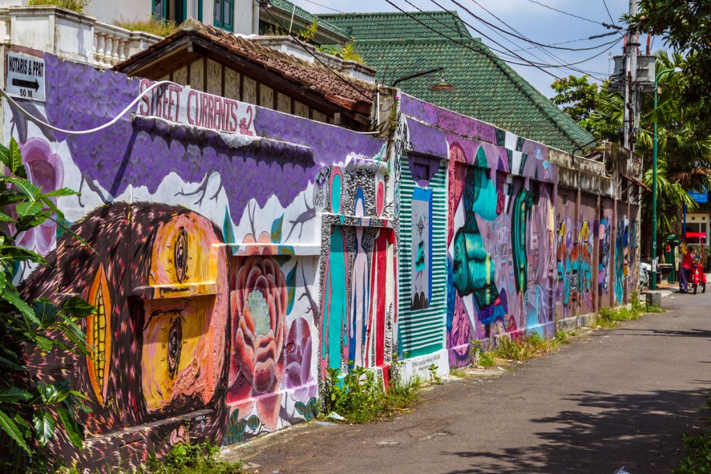 Street Art in Yogyakarta auf Java