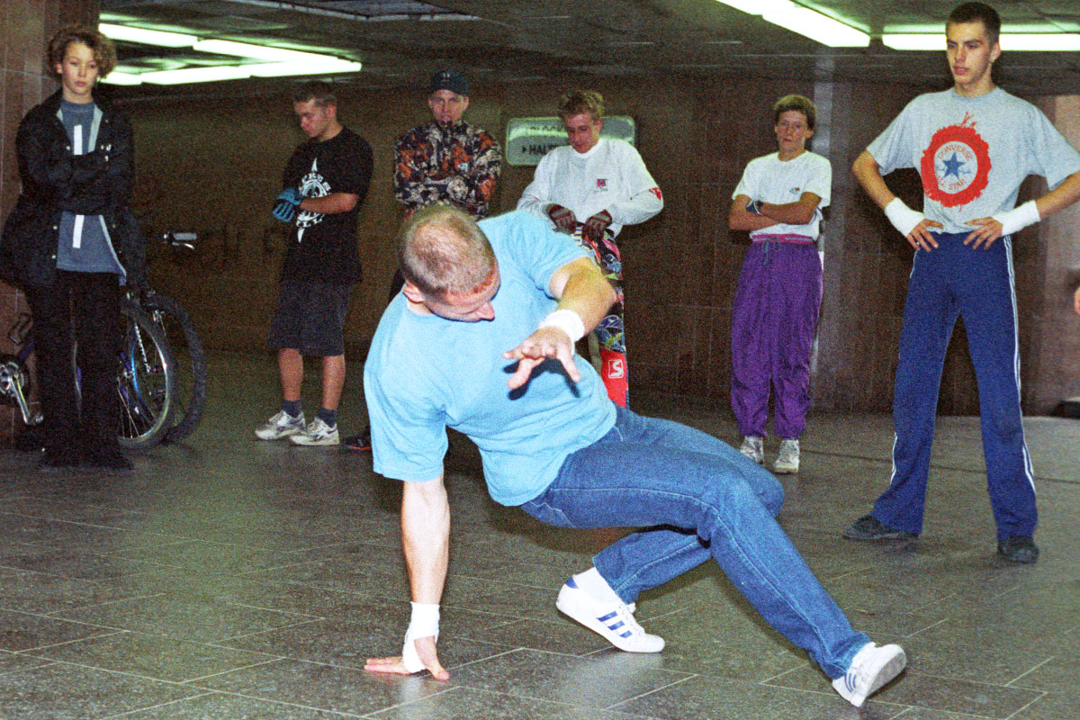 Tommy B beim Breakdance in Dresden