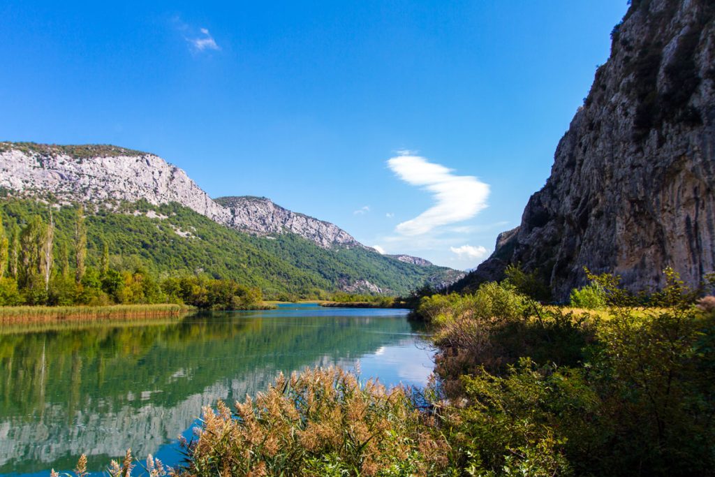 Tal des Flusses Cetina, Omis, Kroatien