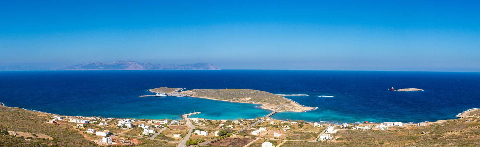 Diakofti auf Kythira als Panorama