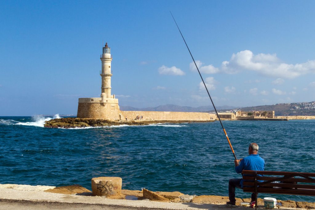 Der Hafen von Chania, Kreta