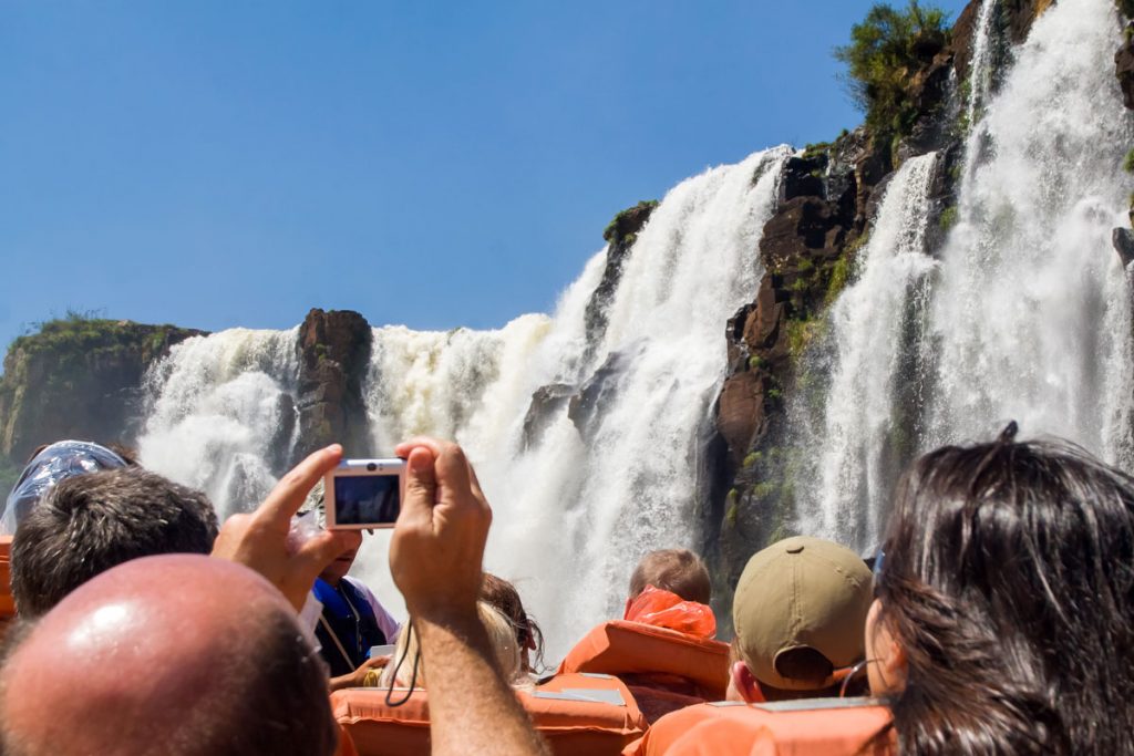 Schlauchbootsafari mit Macuco Boot Safari auf dem Iguaçú, Brasilien