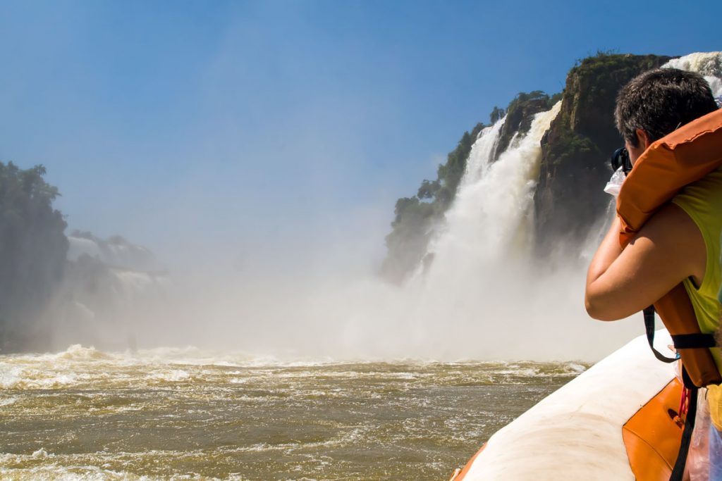 Schlauchbootsafari mit Macuco Boot Safari auf dem Iguaçú, Brasilien