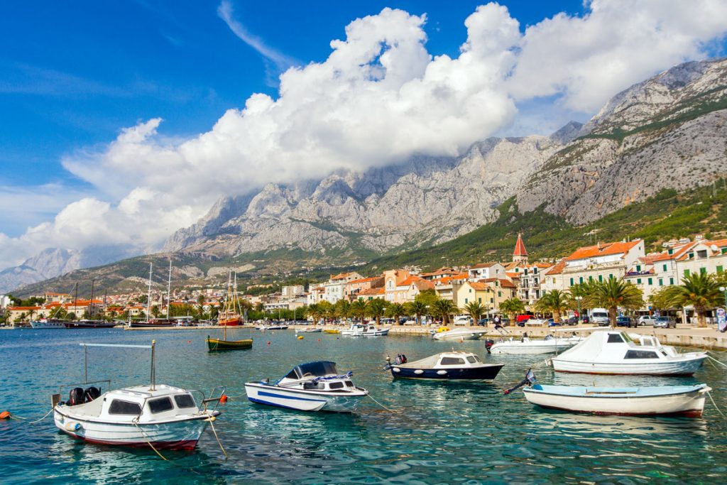 Hafen von Makarska, Kroatien