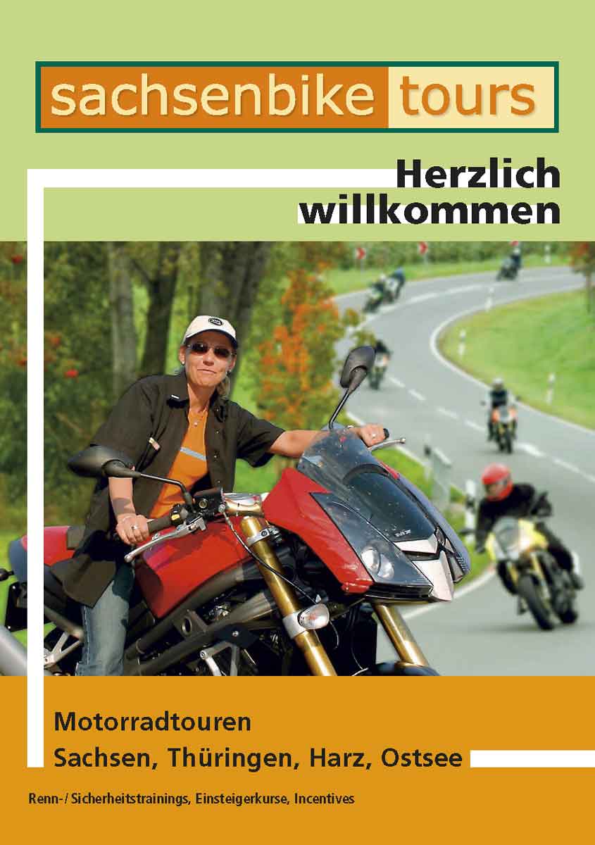 Kataloggestaltung Sachsenbike Tours 2005 Titel