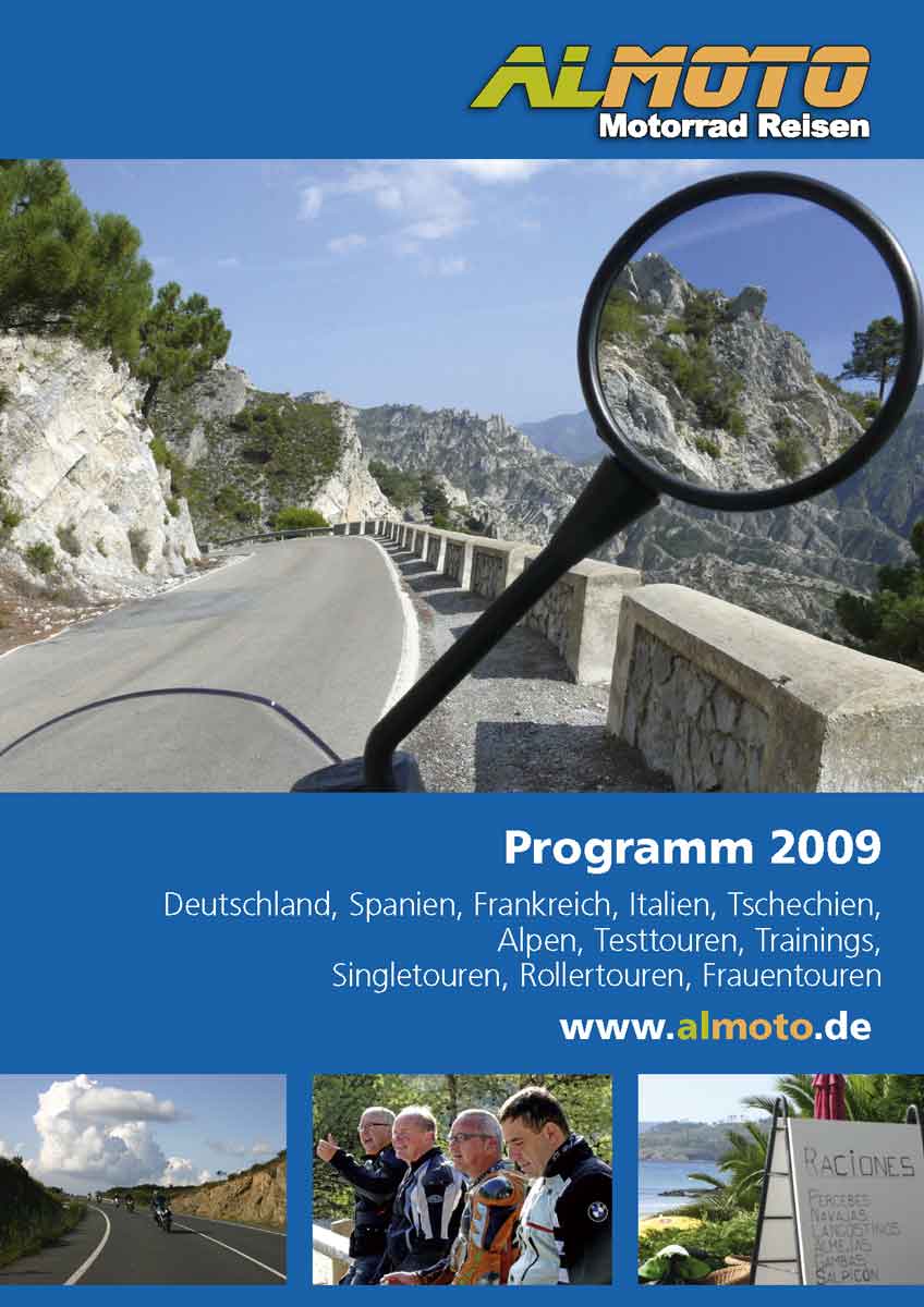 Katalog Almoto Motorradreisen 2009 Titel